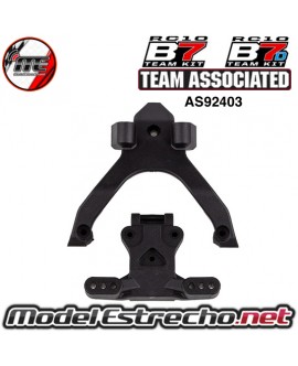 TOP PLATE AND BALLSTUD MOUNT TEAM ASSOCIATED RC10B7 AS92403