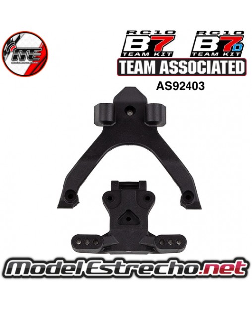 TOP PLATE AND BALLSTUD MOUNT TEAM ASSOCIATED RC10B7 AS92403