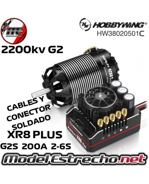 HOBBYWING XERUN XR8 PRO G2S COMBO 4268 2200KV OFF-ROAD
HW38020501C