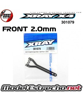 X4A`23 GRAPHITE UPPE DECK SPLIT FRONT 2.0mm XRAY 301079