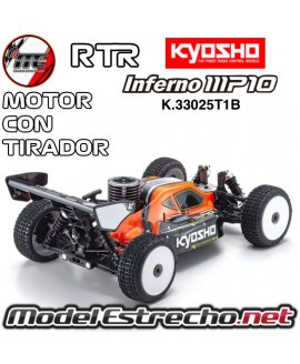 KYOSHO INFERNO MP10 1/8 RC NITRO RTR T1 RED KE21SP CON TIRADOR K.33025T1B