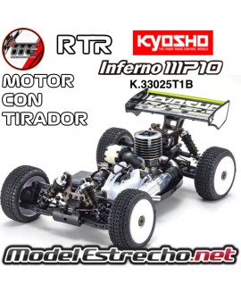 KYOSHO INFERNO MP10 1/8 RC NITRO RTR T1 RED KE21SP CON TIRADOR K.33025T1B