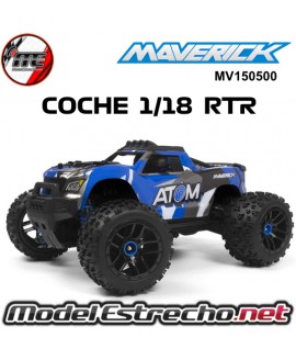 MAVERICK ATOM 1/18 4WD ELECTRI TRUCK AZUL MV150500
