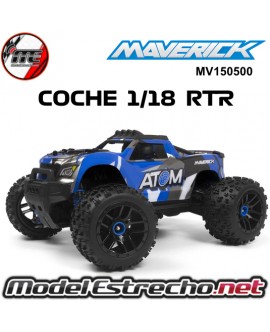 MAVERICK ATOM 1/18 4WD ELECTRI TRUCK AZUL MV150500