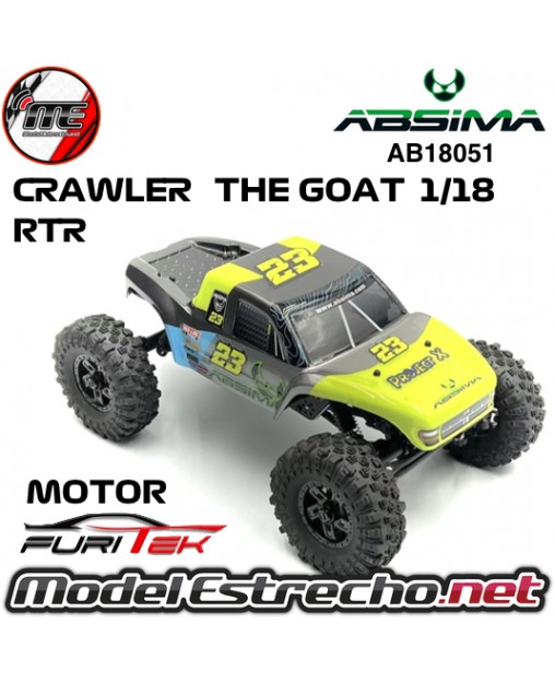 CRAWLER THE GOAT 1/18 BRUSHLESS PERFORMANCE LEMON GREEN RTR  AB18051