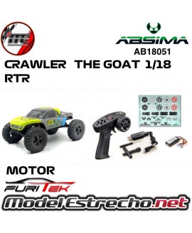 CRAWLER THE GOAT 1/18 BRUSHLESS PERFORMANCE LEMON GREEN RTR  AB18051