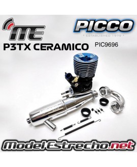 COMBO PICCO P3TX OFF ROAD ENGINE .21 RODAMIENTO CERAMICO ESCAPE EFRA 2135 PIC9696