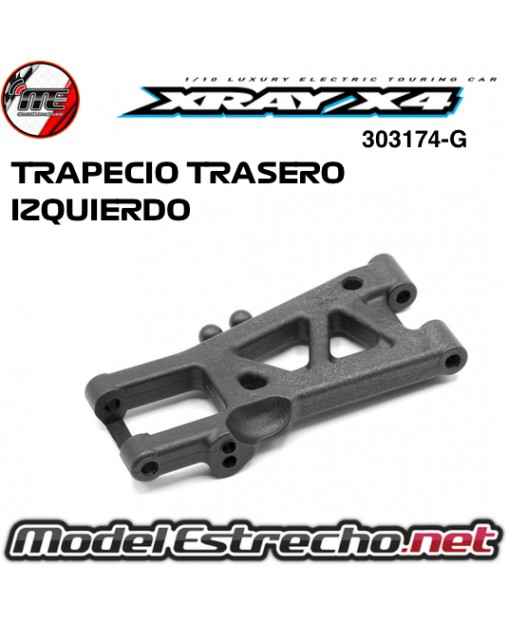 TRAPECIO TRASERO GRAPHITE IZQUIERDO XRAY T4 303174-G