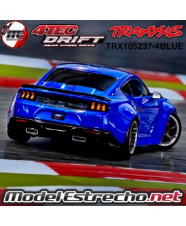 COCHES TRAXXAS 4-TEC 2024 FORD MUSTANG DRIFT AZUL  TRX105237-4BLUE