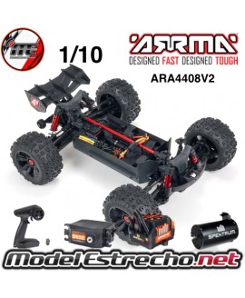 ARRMA KRATON V2 TRUGGY BRUSHLESS 4S 4WD 1/10 VERDE/NEGRO ARA4408V2T1
