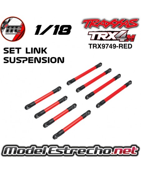 SET LINK SUSPENSION ROJO TRAXXAS TRX4M TRX9749-RED