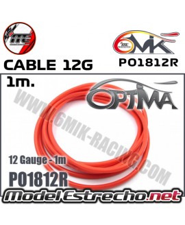 CABLE SILICONA ROJO 12AWG ( 50cm )