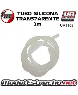 MACARRON TUBO DE SILICONA TRANSLUCIDO de 1m UR1108