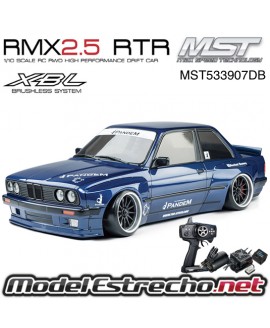 COCHE DRIFT MST RMX 2.5 RWD 1/10 RTR BRUSHLESS CARROCERIA E30RB BMW M3 MST533907DB