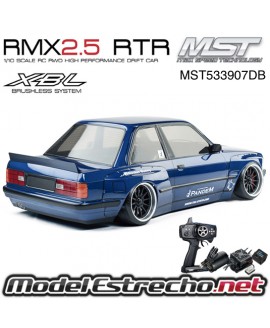 COCHE DRIFT MST RMX 2.5 RWD 1/10 RTR BRUSHLESS CARROCERIA E30RB BMW M3 MST533907DB