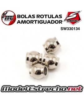BOLAS METALICAS AMORTIGUADOR 6x6.7mm SWORKZ (4U.) SW330134