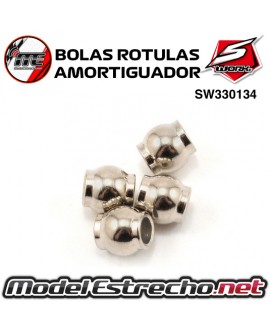 BOLAS METALICAS AMORTIGUADOR 6x6.7mm SWORKZ (4U.) SW330134