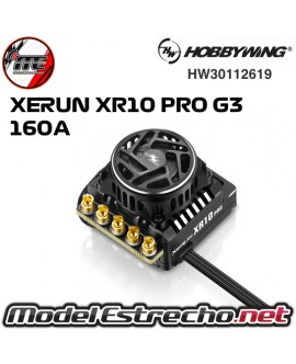 HOBBYWING XERUN XR10 PRO BLACK G3 BRUSHLESS ESC 160A 2s LIPO HW30112619