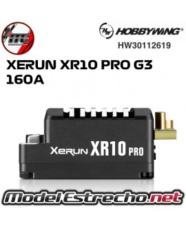 HOBBYWING XERUN XR10 PRO BLACK G3 BRUSHLESS ESC 160A 2s LIPO HW30112619