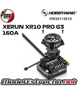 HOBBYWING XERUN XR10 PRO BLACK G3 BRUSHLESS ESC 160A 2s LIPO HW30112619