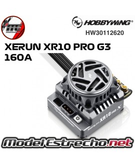 HOBBYWING XERUN XR10 PRO GREY G3 BRUSHLESS ESC 160A 2s LIPO HW30112620