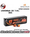 BATERIA SPEKTRUM 7.4v 1400mah 2S 30c SMART G2 LIPO IC2  SPMX142S30H2