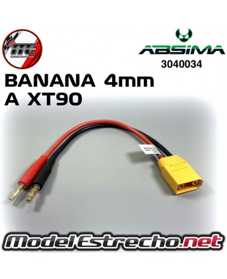 CABLE CARGA BANANA 4mm A XT90
