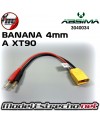 CABLE DE CARGA BANANA 4mm A XT90 ABSIMA 3040034