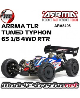 ARRMA TLR TUNED TYPHON 6S 1/8 4WD BLX BUGGY RTR  ARA8406