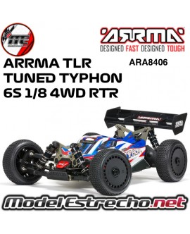 ARRMA TLR TUNED TYPHON 6S 1/8 4WD BLX BUGGY RTR  ARA8406