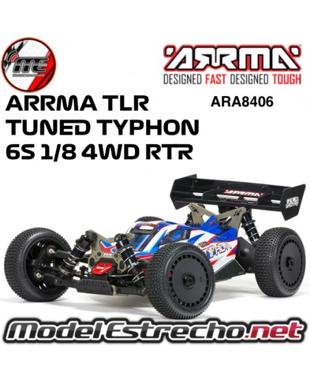 ARRMA TLR TUNED TYPHON 6S 1/8 4WD BLX BUGGY RTR