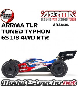 ARRMA TLR TUNED TYPHON 6S 1/8 4WD BLX BUGGY RTR  ARA8406