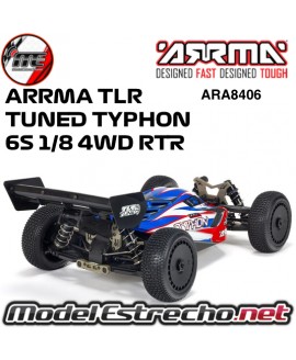 ARRMA TLR TUNED TYPHON 6S 1/8 4WD BLX BUGGY RTR  ARA8406
