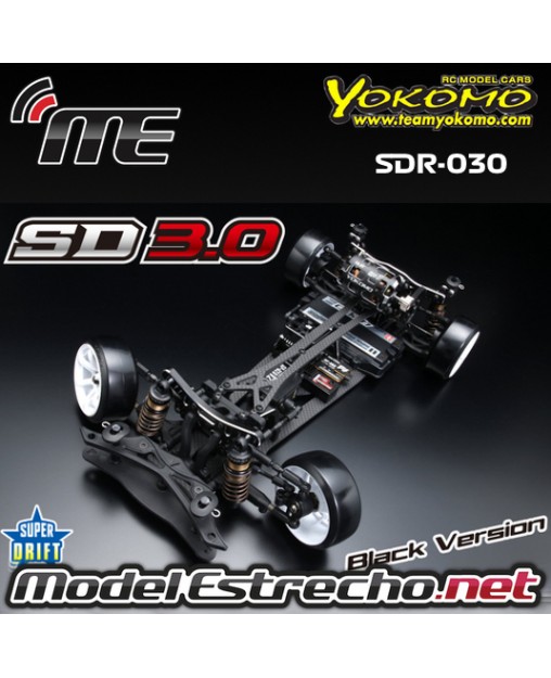 YOKOMO SUPER DRIFT SD 3.0 NEGRO KIT DE ENSAMBLAJE SDR-030