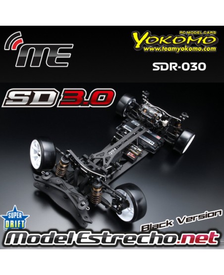 YOKOMO SUPER DRIFT SD 3.0 NEGRO KIT DE ENSAMBLAJE