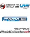 BATERIA LRP 7.6v. LIPO HV 6500mah GRAPHENE 4.1 CAJA DURA 120c/60c 432282