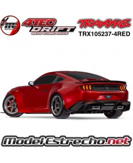 COCHES TRAXXAS 4-TEC 2024 FORD MUSTANG DRIFT ROJO TRX105237-4RED