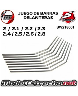 JUEGO DE BARRAS ESTABILIZADORAS DELANTERAS SWORKZ ( 2 / 2.1 / 2.2 / 2.3 / 2.4 / 2.5 / 2.6 / 2.8 ) SW218001