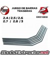 JUEGO DE BARRAS ESTABILIZADORAS TRASERAS SWORKZ ( 2.4 / 2.5 / 2.6 / 2.7 / 2.8 / 3.0 mm ) SW218002