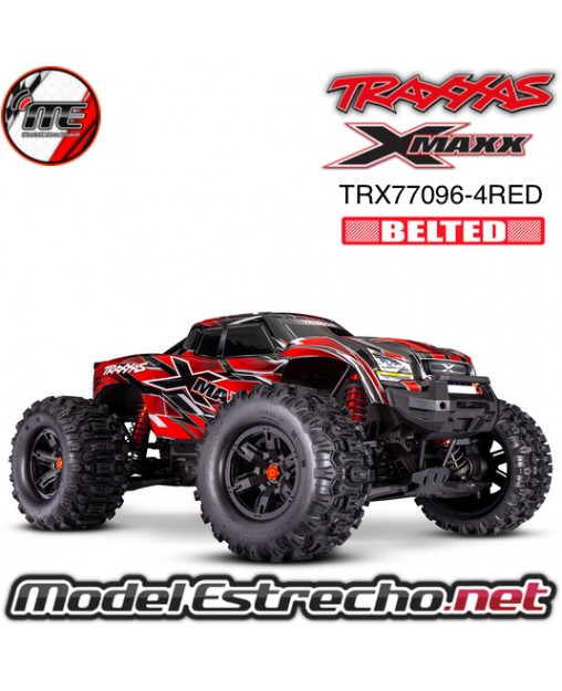 TRAXXAS X-MAXX 8S 4WD RTR MONSTER TRUCK BELTED ROJO TRX77096-4RED