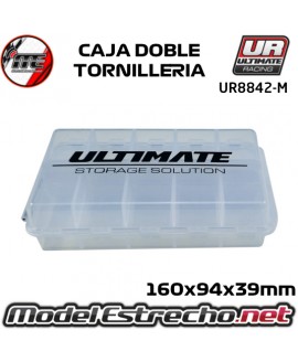 CAJA DOBLE TORNILLERIA ULTIMATE 160x94x39mm UR8842-M