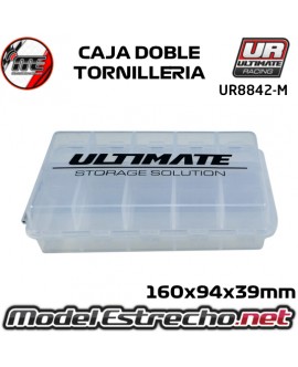 CAJA DOBLE TORNILLERIA ULTIMATE 160x94x39mm UR8842-M