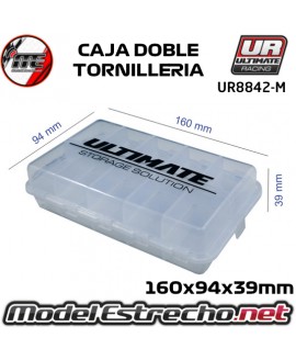 CAJA DOBLE TORNILLERIA ULTIMATE 160x94x39mm UR8842-M
