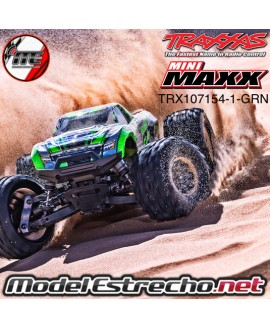 TRAXXAS MINI MAXX BL-2S VERDE INCLUYE BATERIA Y CARGADOR