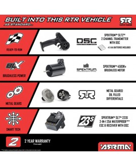 copy of ARRMA MOJAVE GROM DT MEGA 380 BRUSHED 4x4 RTR ROJO/NEGRO