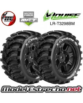 RUEDAS LOUISE X-CYCLONE RC - MFT - KRATON 8S MONTADAS HEX 24mm LR-T3298BM