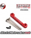 SOPORTE SUSPENSION SUPERIOR DELANTERO ALUMINIO CNC ROJO ARRMA ARA330659