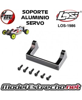SOPORTE SERVO EN ALUMINIO LOSI MICRO-B 1/24 LOS-1986