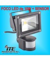 FOCO DE LED 10W. CON SENSOR DE MOVIMINETO