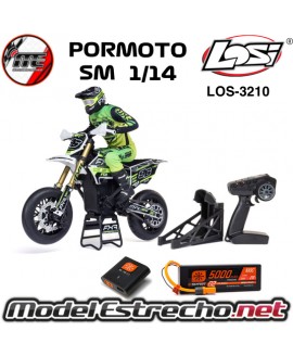 LOSI 1/4 PROMOTE SM FXR SUPERMOTO MOTORCYCLE RTR ( BATERIA Y CARGADOR ) LOS-2310